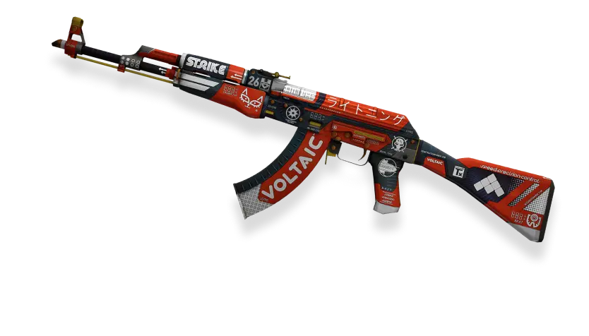 CS2 skins trading - Image displaying Ak-47 Bloodsport from the game Counter-Strike