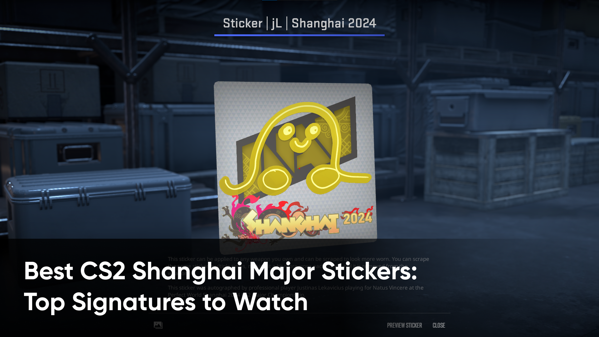 Best CS2 Shanghai Major Stickers: Top Signatures to Watch